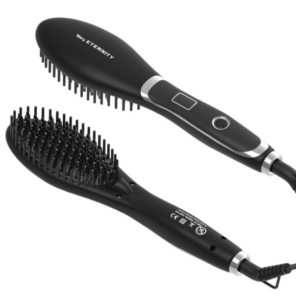 Hair Straightener Brush, Hair Straightener Comb Straightening Brush for Women wi - Picture 2 of 9